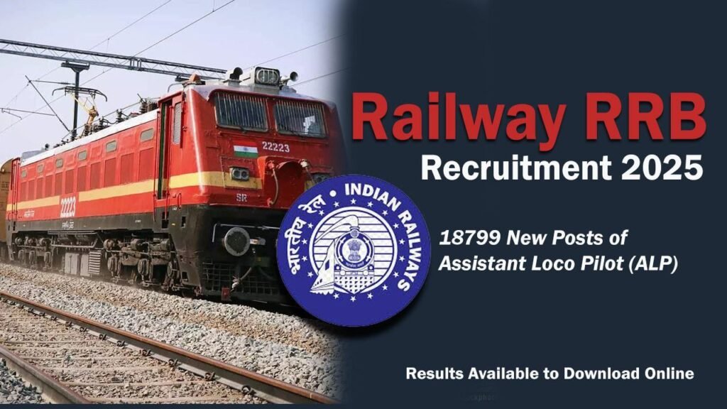 Railway RRB Recruitment 2025 - 18799 New Posts of Assistant Loco Pilot (ALP), Results Available to Download Online